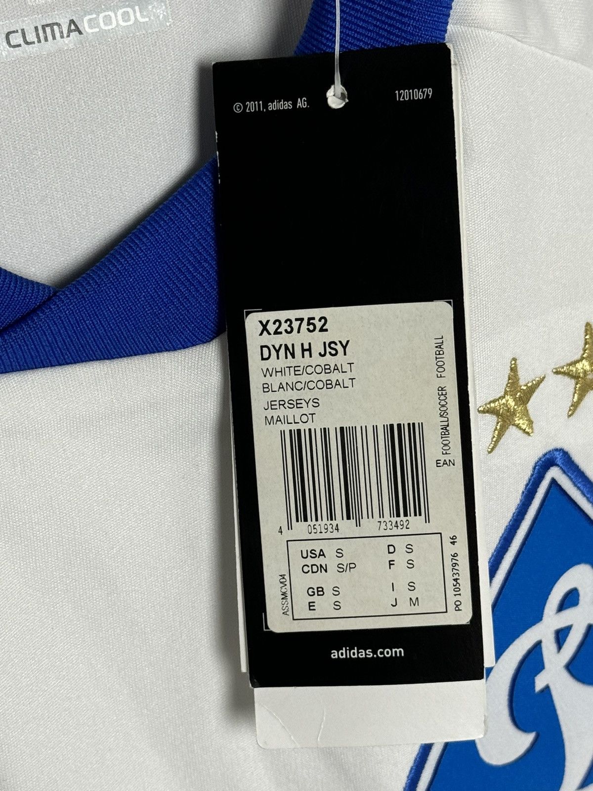 Adidas New Dynamo Kyiv 12/13 Home Football Soccer Jersey T-Shirt Size US S / EU 44-46 / 1 - 13 Thumbnail