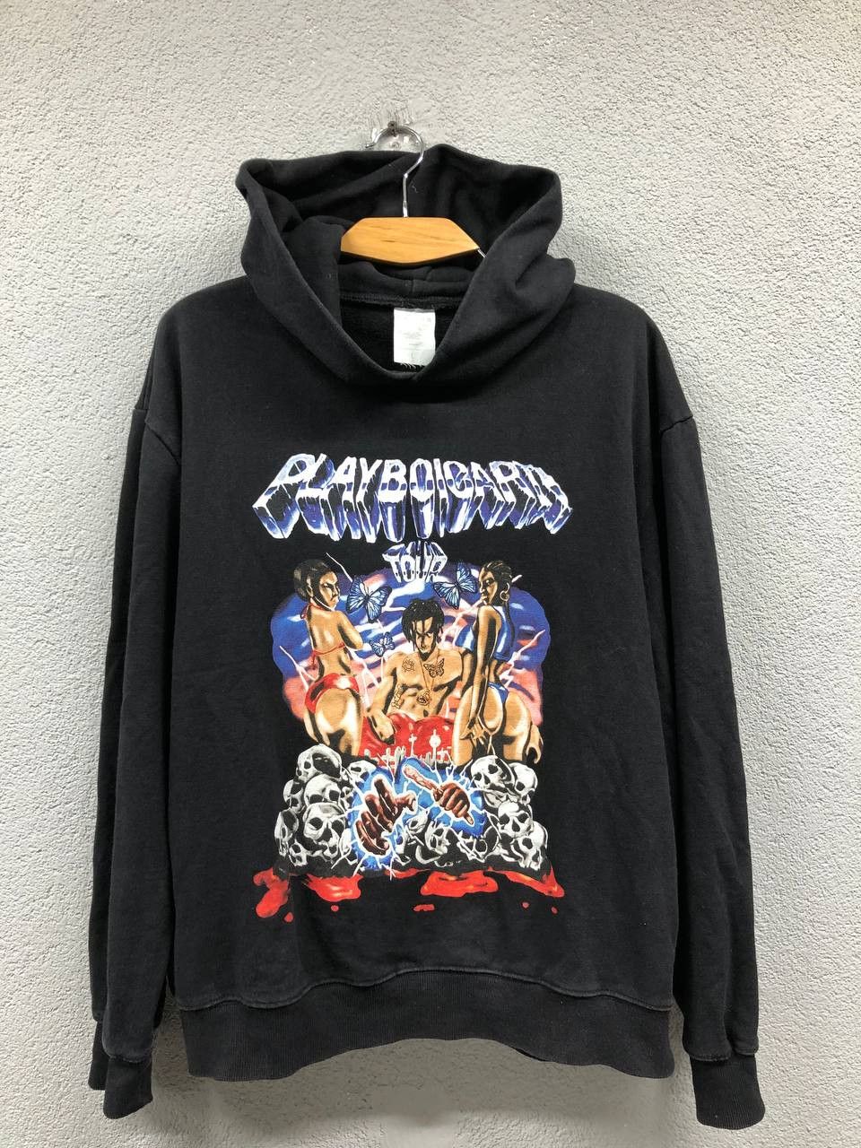 Playboi Carti Playboi carti tour hoodie mens Large Grailed