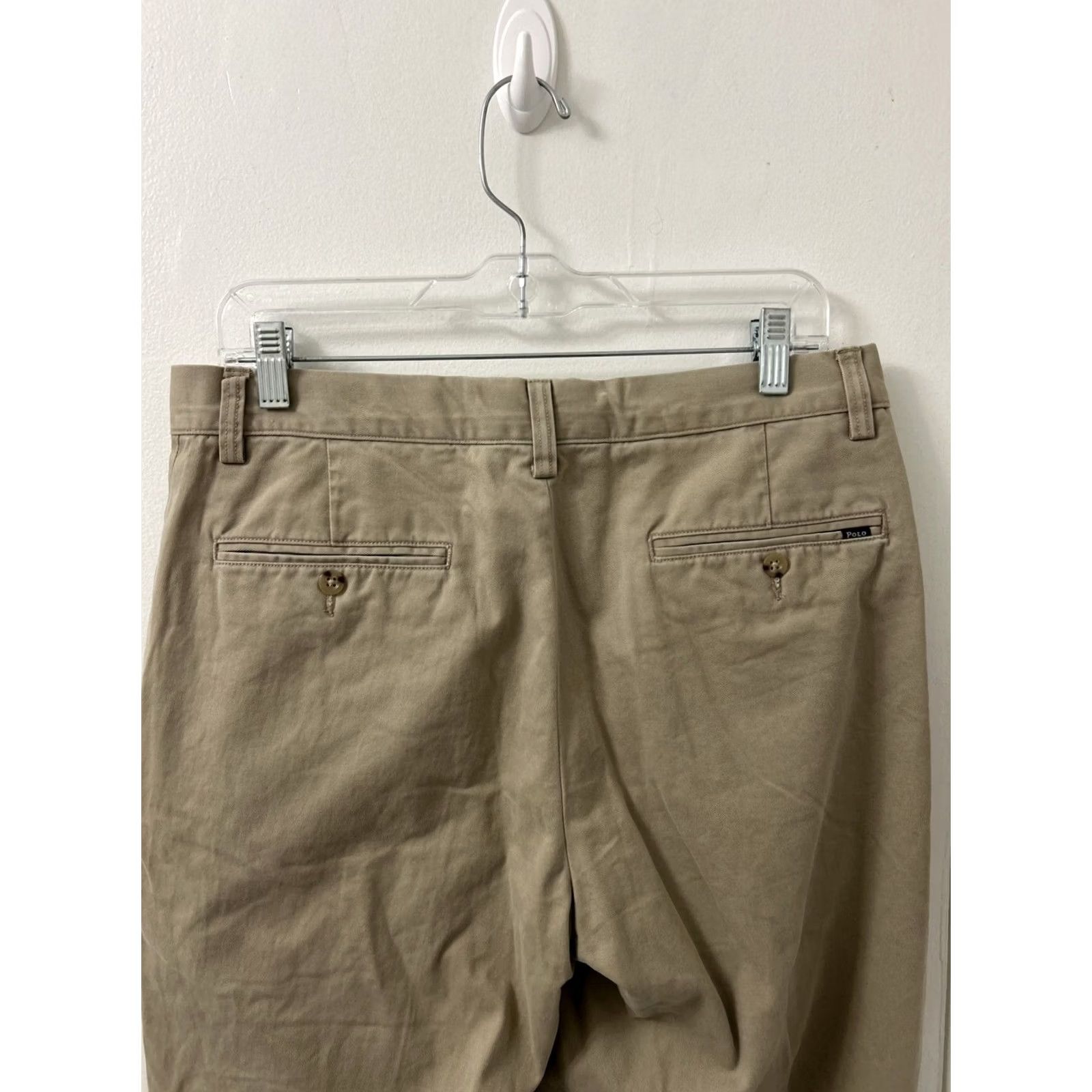 Polo Ralph Lauren Polo Ralph Lauren Pants Mens 32x32 Tan Chino Classic Fit Cotton Twill YKK Casual Business Travel Size US XS / EU 42 / 0 - 5 Thumbnail