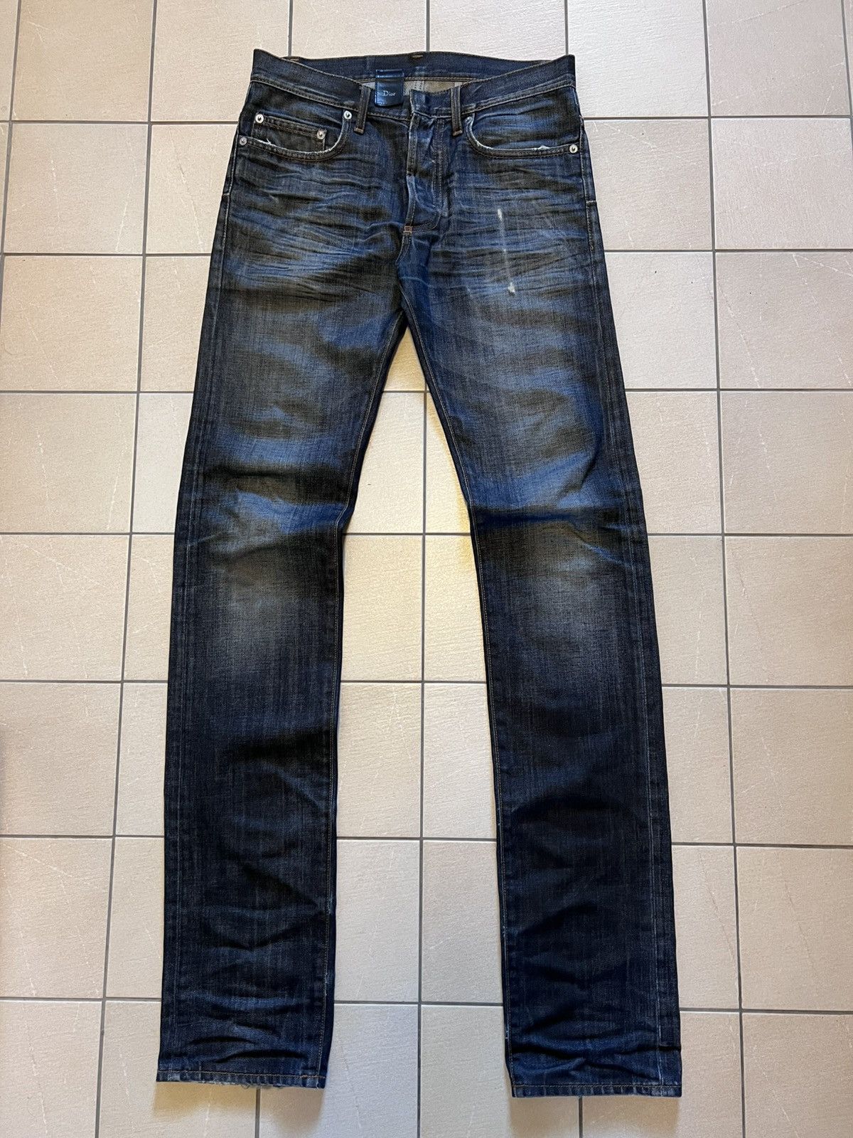 Dior homme Hedi jean ブラック　2006年 Dior 2006 Cummerbund Hedi Era Denim | Grailed