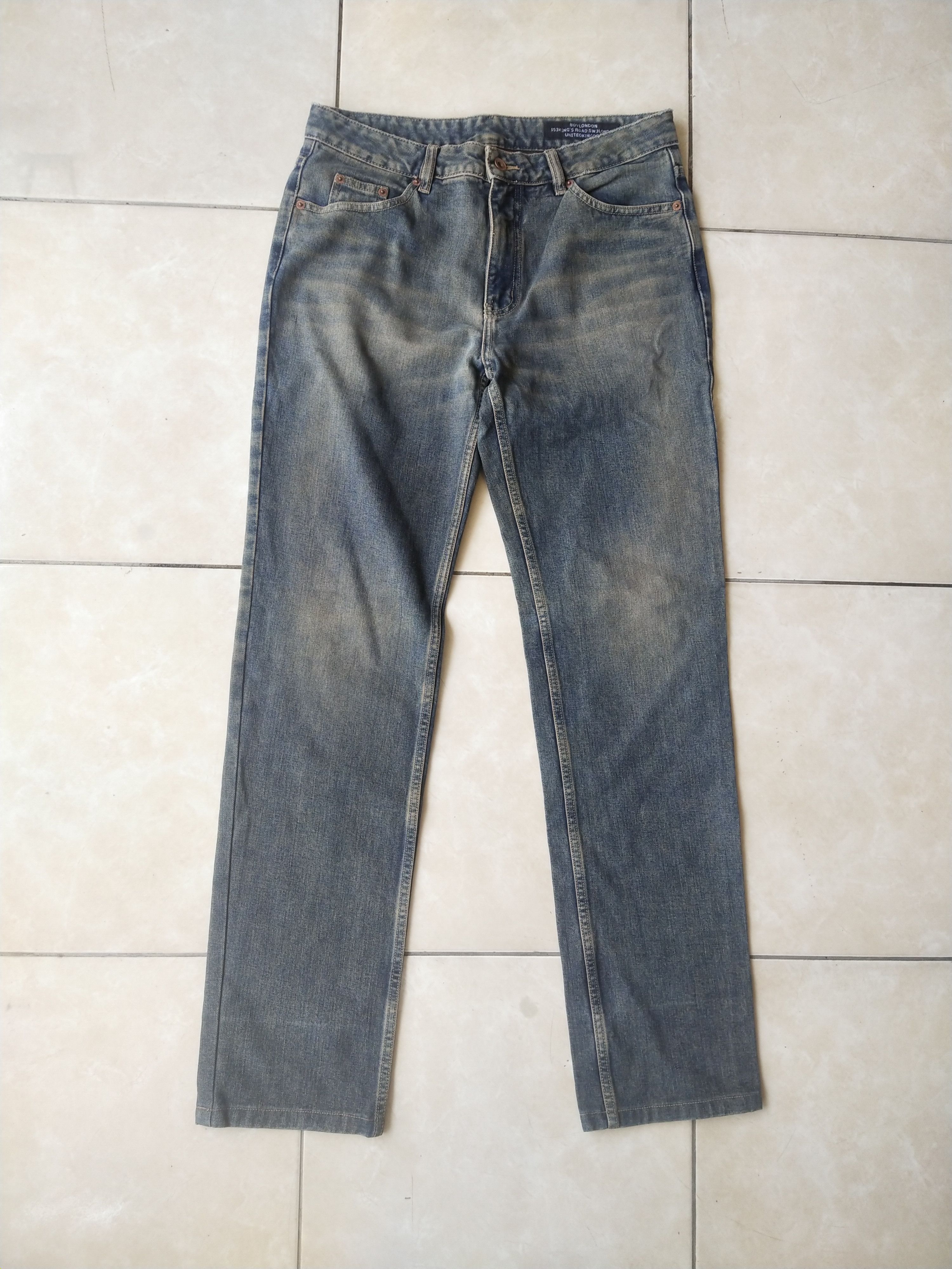 Boy London Boy London Archive Mud Wash Denim Jeans Size US 31 - 2 Thumbnail