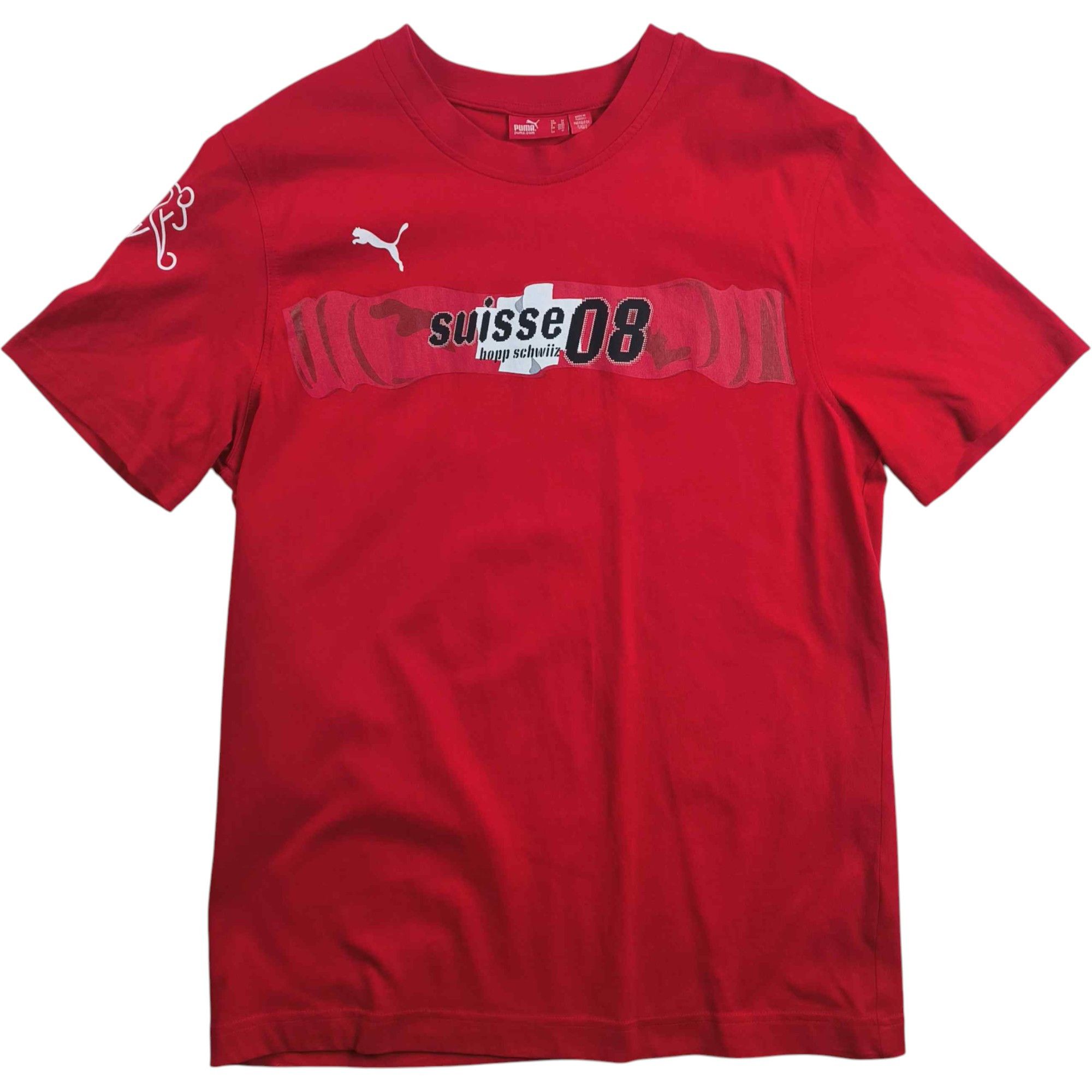 Puma Switzerland 2008 Puma football tee shirt size M Size US M / EU 48-50 / 2 - 1 Thumbnail
