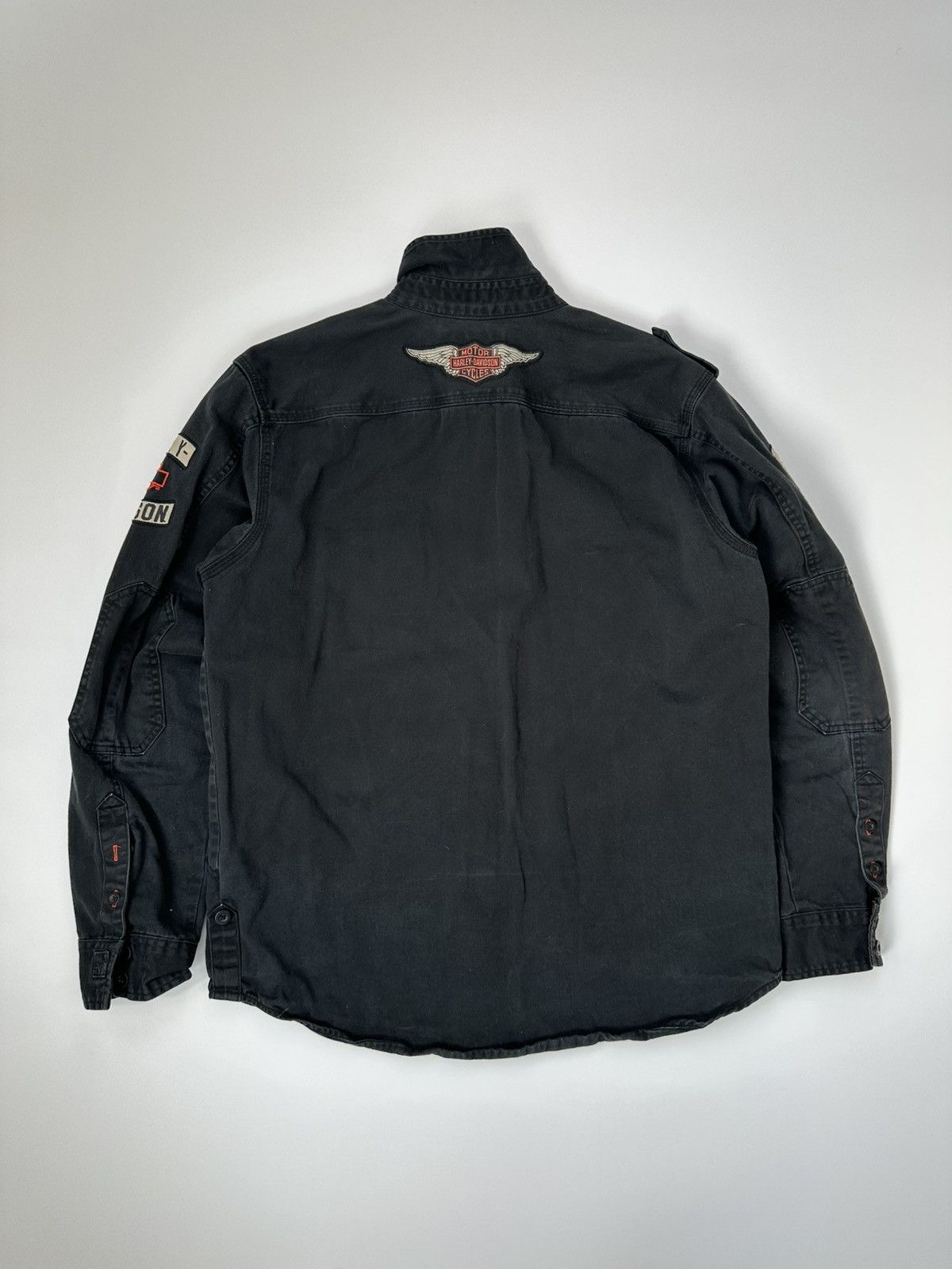 Harley Davidson Harley-Davidson Heavy Shirt Men's Embroidered Logos Size US L / EU 52-54 / 3 - 2 Thumbnail