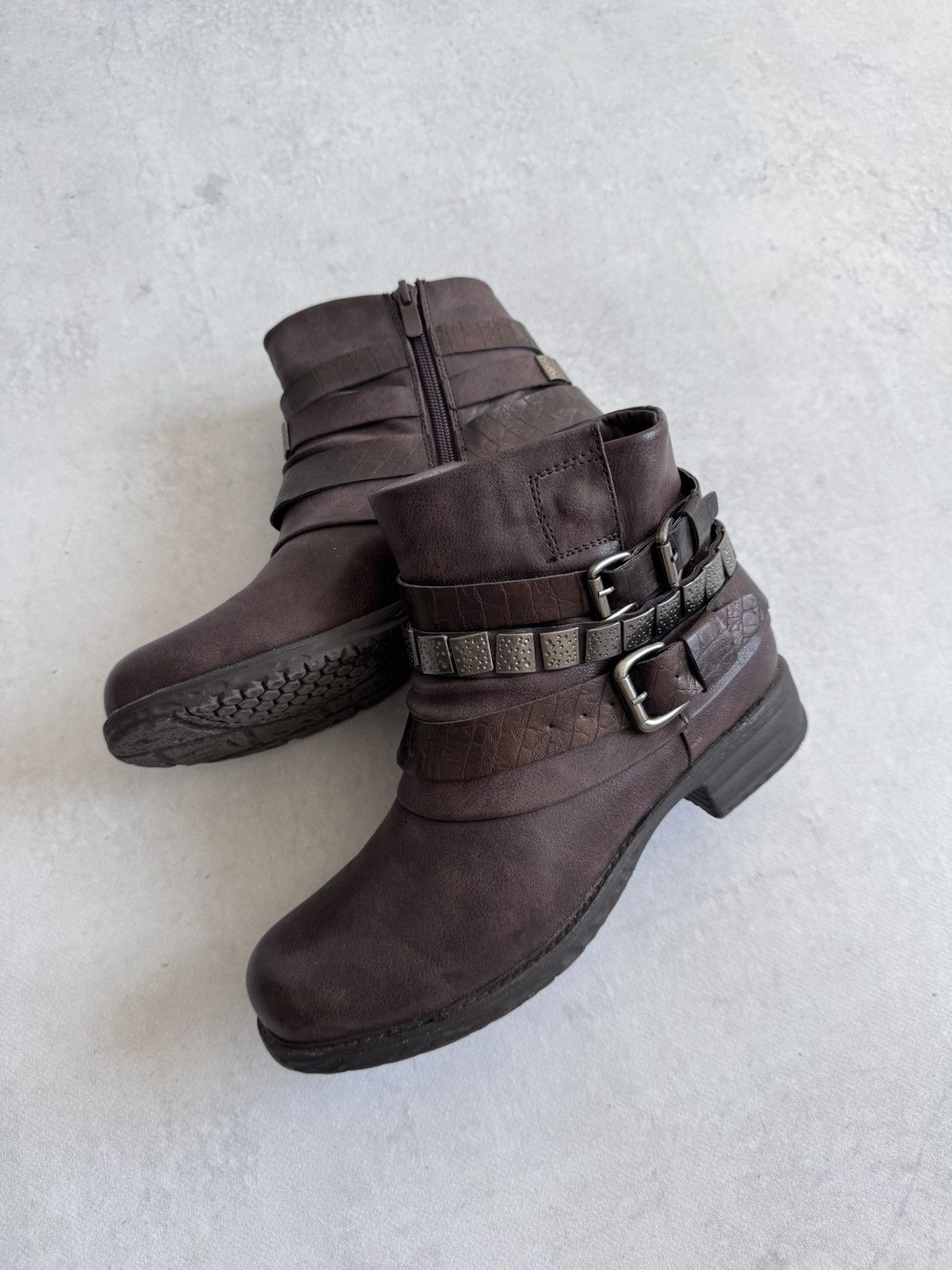If Six Was Nine Vintage A.S 98 Style Italy Designer Women’s Stripped Boots Size US 6.5 / IT 36.5 - 11 Thumbnail