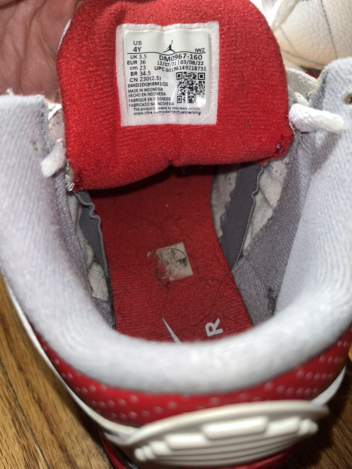 Jordan Brand Jordan 3 fire red Size US 4 / IT 34 - 4 Thumbnail