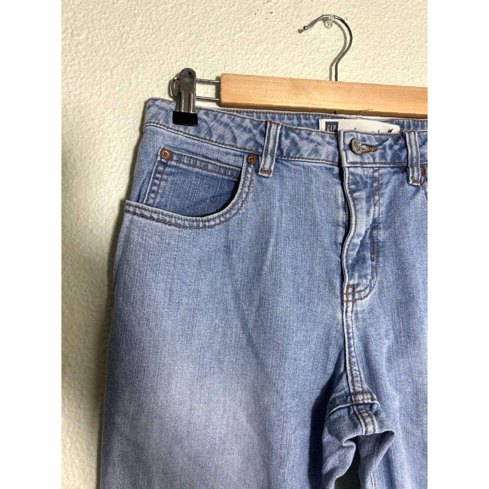 Gap Gap Jeans Womens 8 Light Wash Cropped Bootcut Stretch 30x23 Blue Size 24" / US 00 / IT 34 - 2 Thumbnail