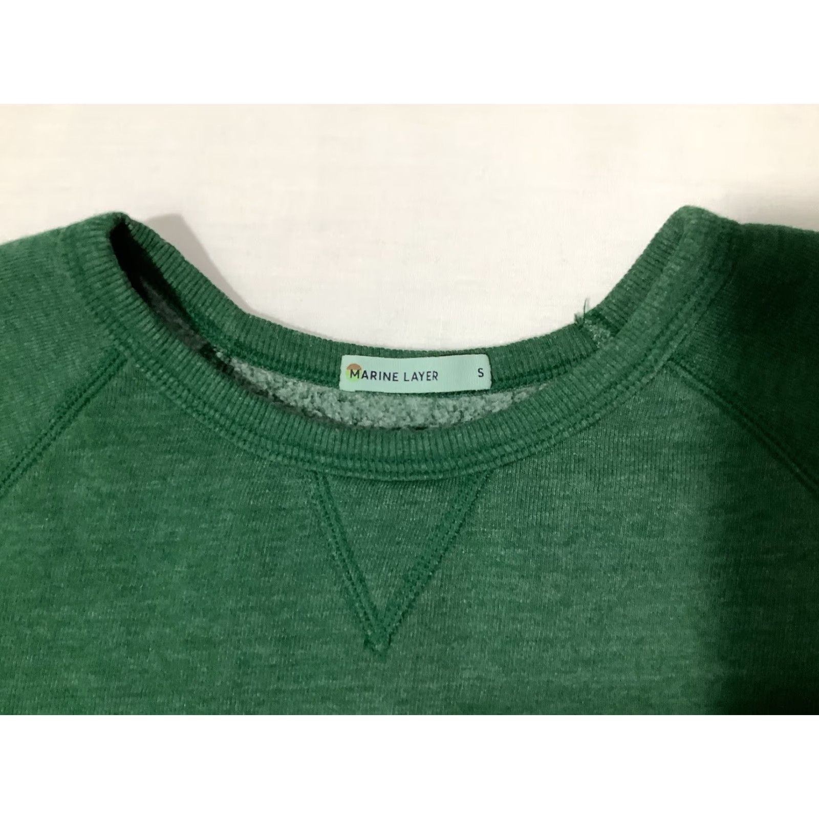Marine Layer Marine Layer Sweater Mens Small Green Crew Neck Pullover Long Sleeve Fleece TallyCrew Knit All Seasons Regular Mens Size US S / EU 44-46 / 1 - 7 Thumbnail