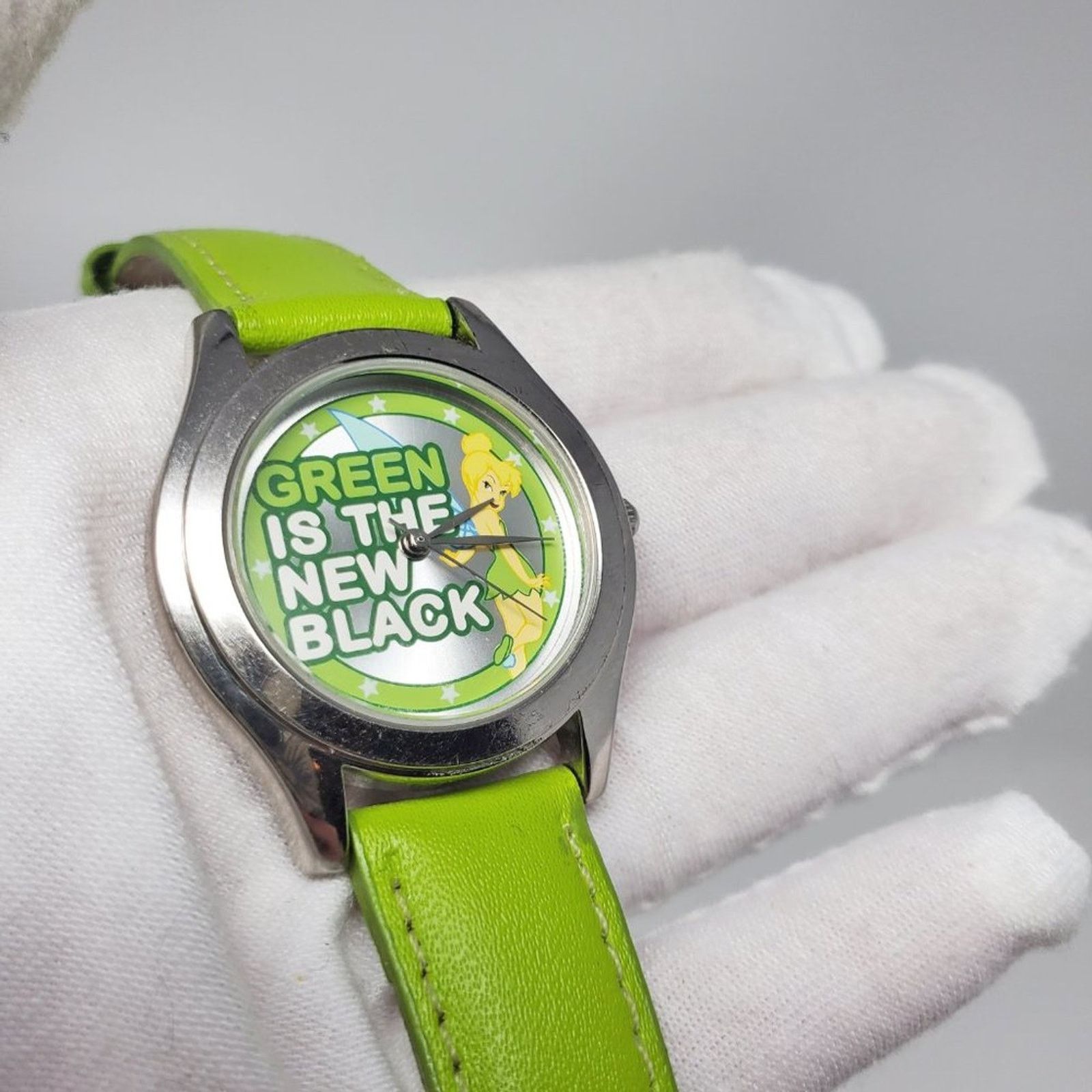 Disney Disney Tinker Bell Green is the New Black Analog Watch Size ONE SIZE - 2 Thumbnail