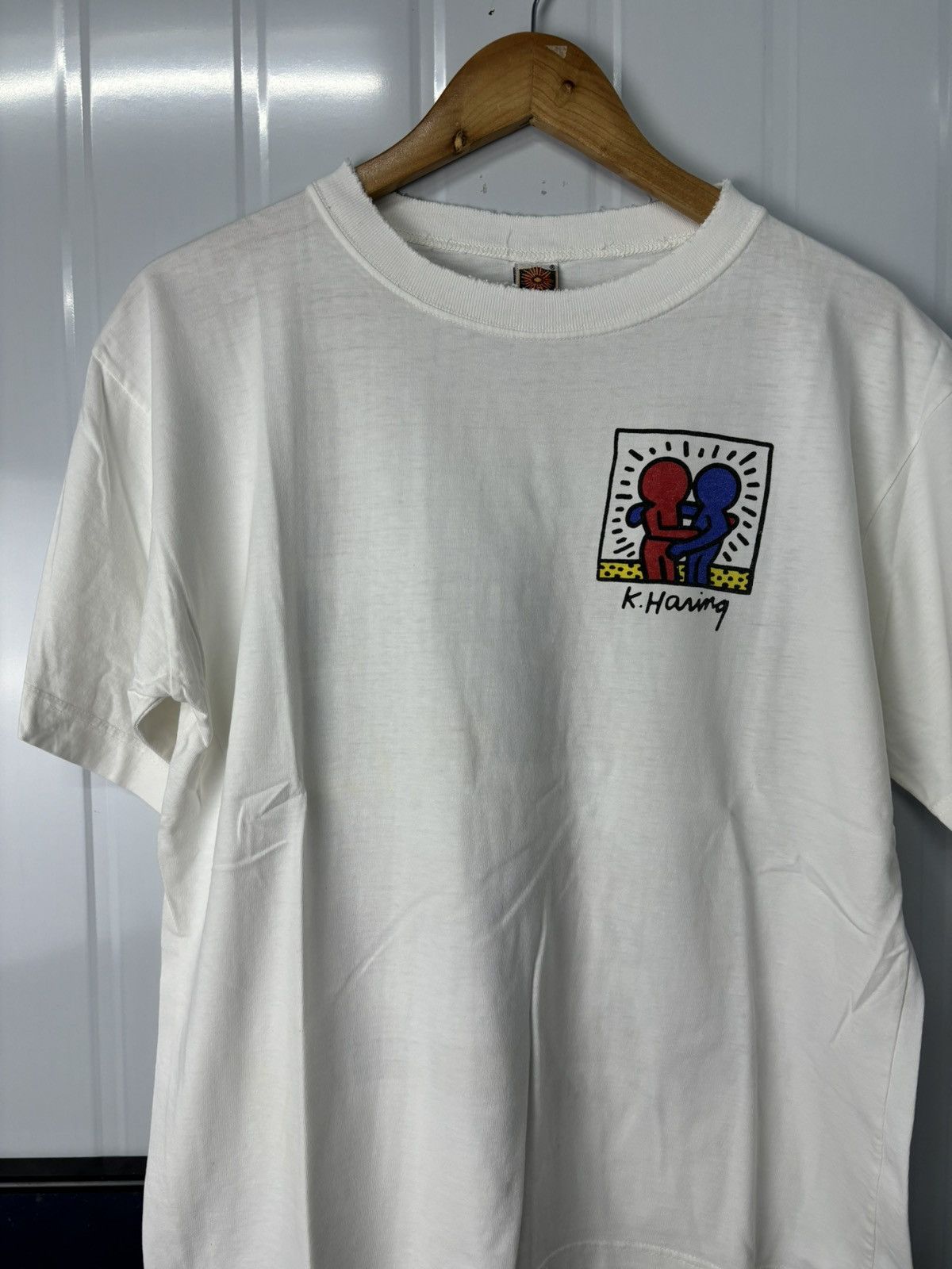 Keith Haring × Vintage RARE! Vintage 90’s Keith Haring Art Tees Size US L / EU 52-54 / 3 - 9 Thumbnail