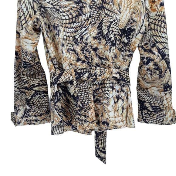 Vintage Vtg Cache Jacket Blazer Sz L Belted Punk Unique Rare Dragon Size L / US 10 / IT 46 - 8 Thumbnail