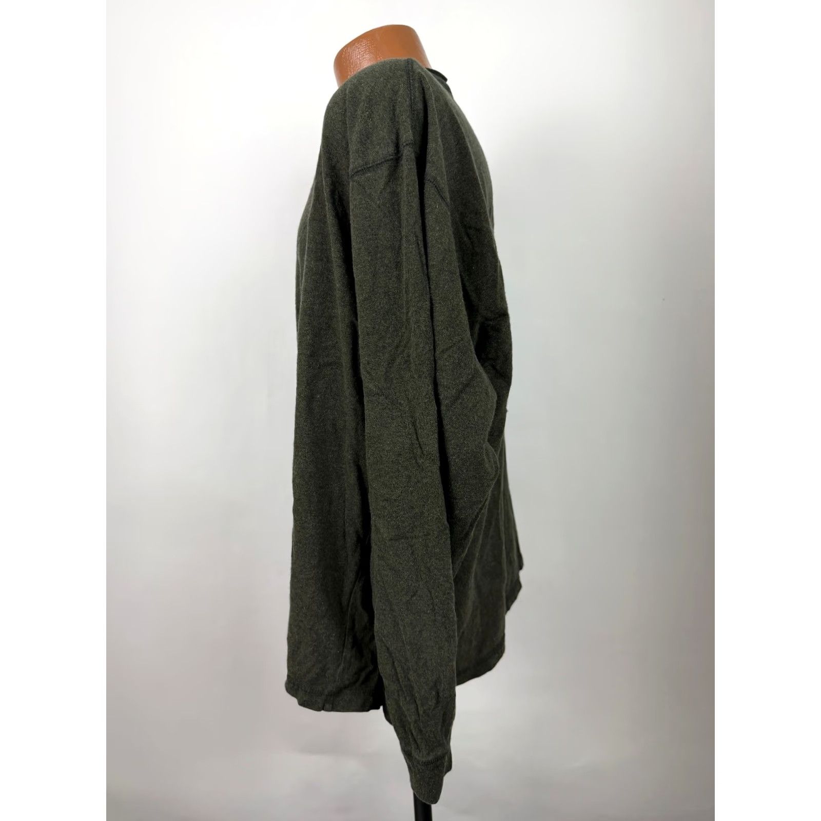 Croft & Barrow Vintage Croft & Barrow Henley Shirt Mens XL Green 90s 90s Grunge Hipster Outdoor Oversized Midweight Cotton Long Sleeve Shirt Size US XL / EU 56 / 4 - 5 Thumbnail