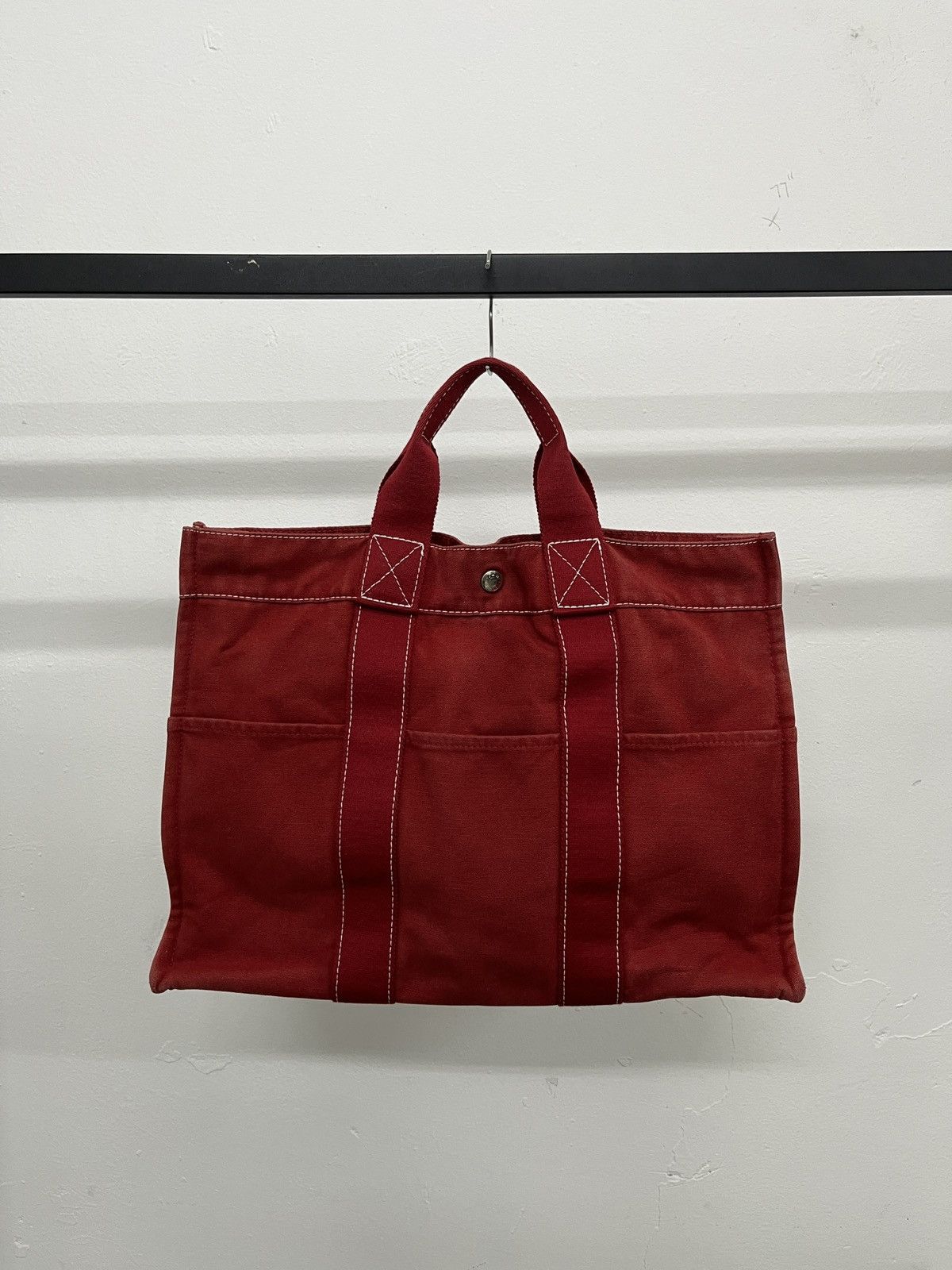 Hermes Hermès Red Fourre Tout MM Tote Bag Size ONE SIZE - 2 Thumbnail