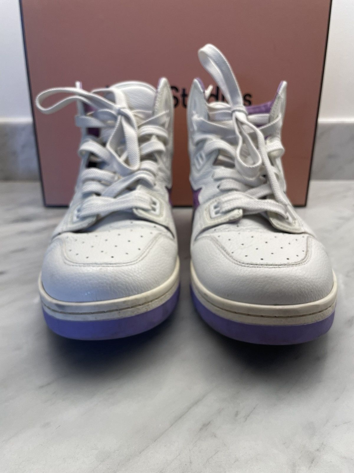 Acne Studios Acne Studios high top Stockholm pop sneakers leather Size US 8.5 / EU 41-42 - 10 Thumbnail