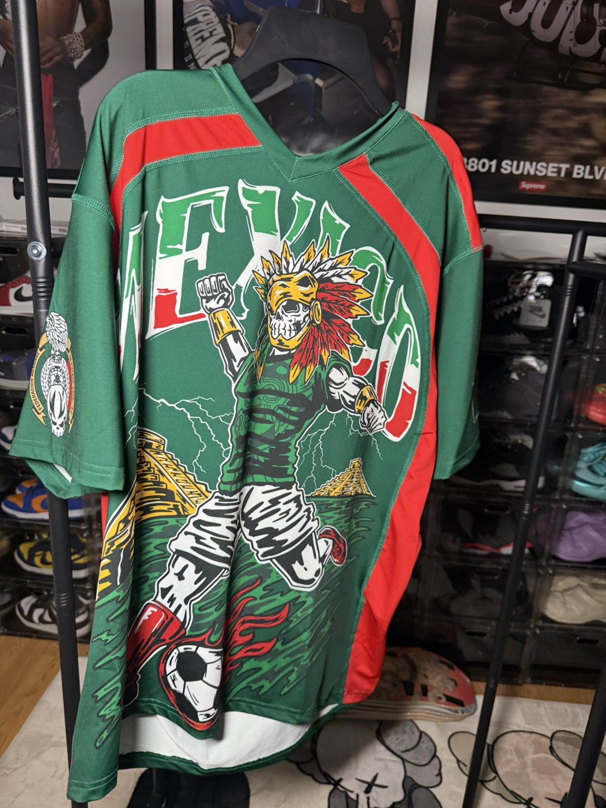 Warren Lotas Warren Lotas Aztec Soccer Jersey Size US XL / EU 56 / 4 - 1 Thumbnail