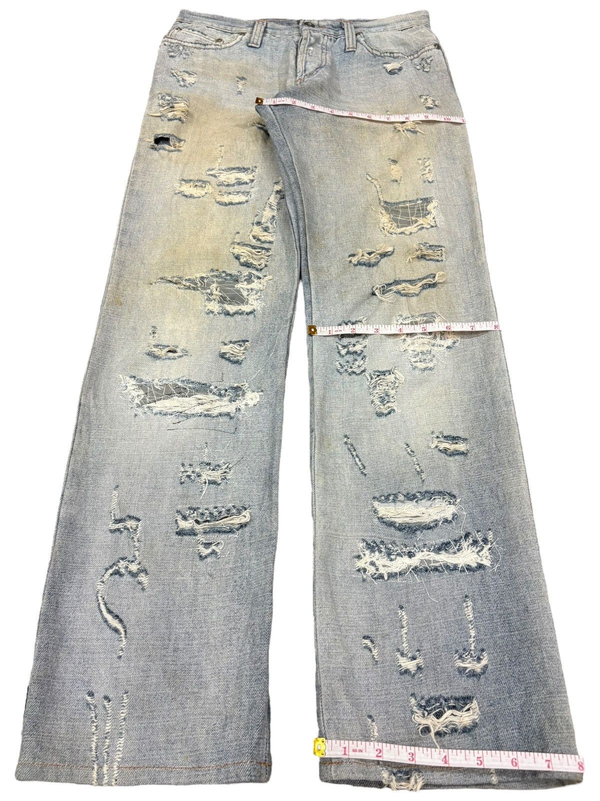 Dolce & Gabbana Vintage Dolce Gabbana DC Distressed Baggy Superman Jeans Size US 30 / EU 46 - 12 Thumbnail