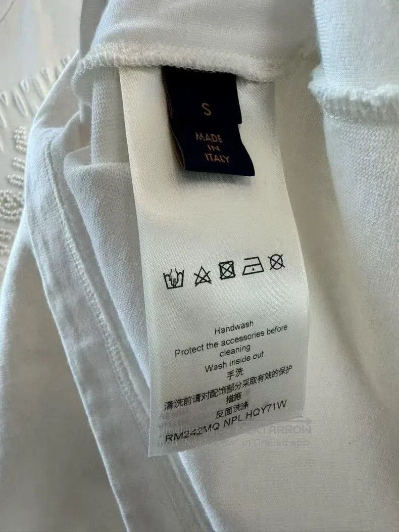 Louis Vuitton Louis Vuitton Fei Dong Co-branded White Pearl Beaded Lette Size US S / EU 44-46 / 1 - 6 Thumbnail