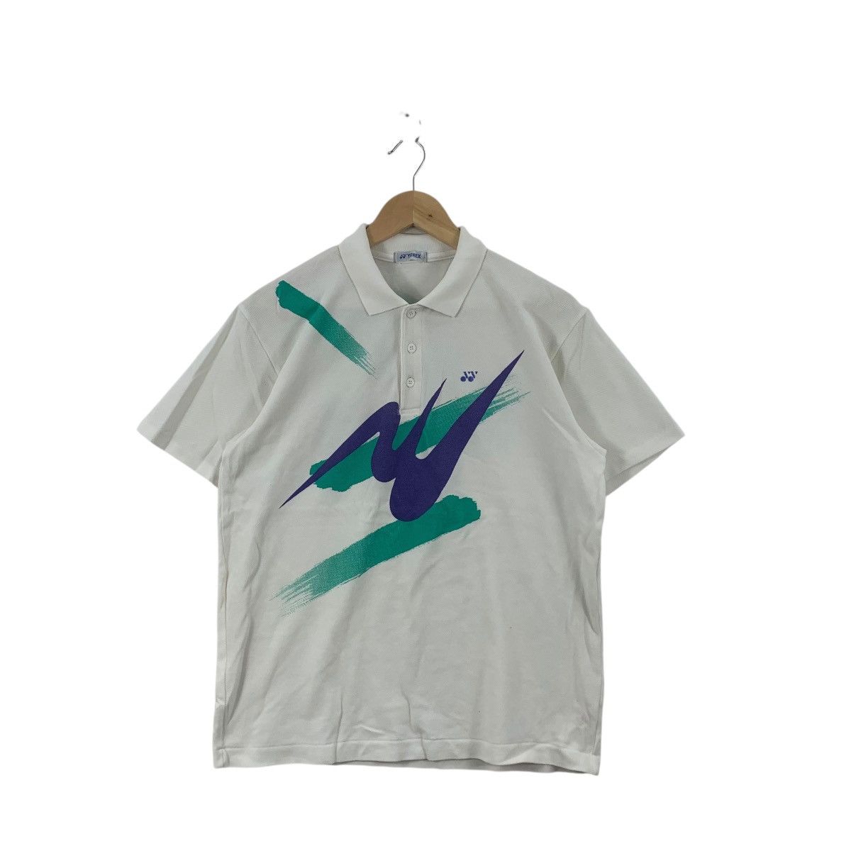 Issey Miyake Vintage ISSEY MIYAKE x YONEX Japan National Team Polo Tee Size US L / EU 52-54 / 3 - 1 Thumbnail