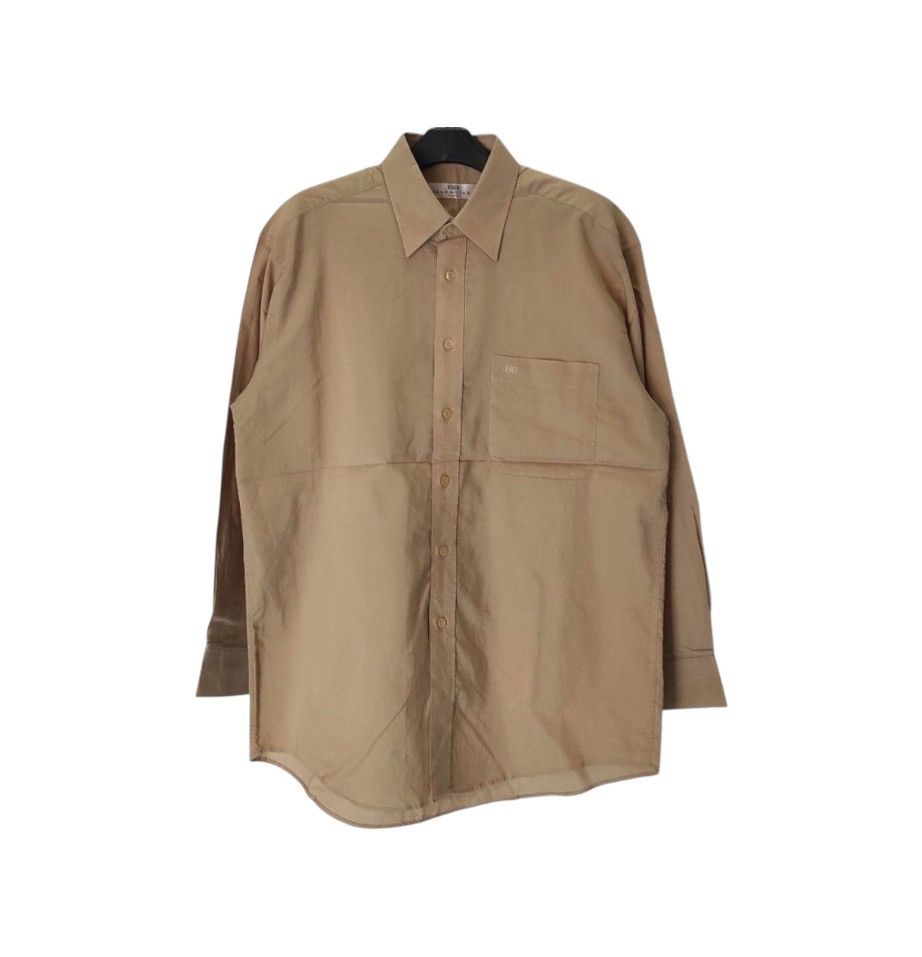 Balenciaga Vintage Balenciaga Beige Long Shirt Size US L / EU 52-54 / 3 - 1 Thumbnail
