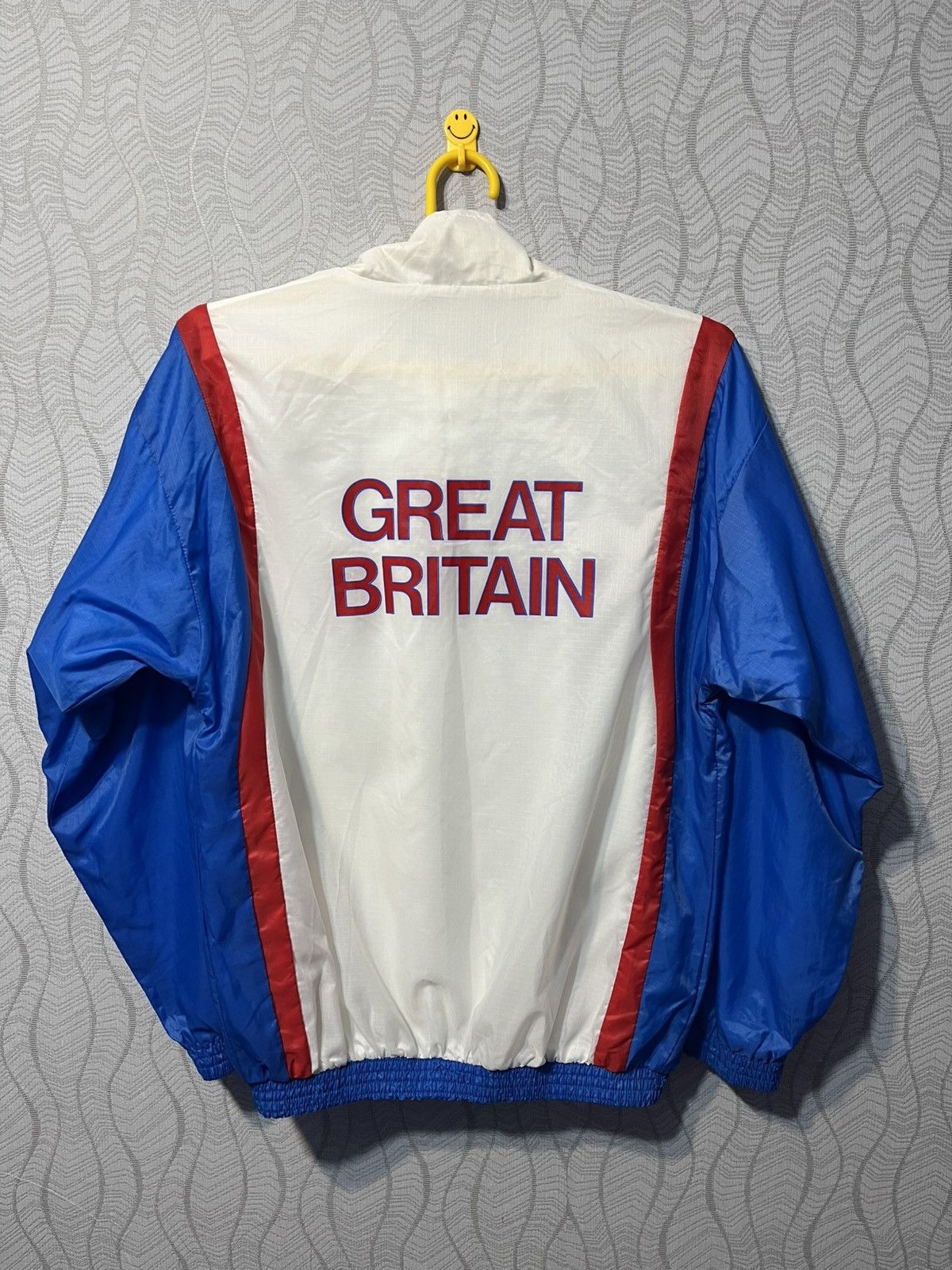 Nike × Vintage Vintage 80s Nike Athletics Track Jacket Team Great Britain Size US M / EU 48-50 / 2 - 2 Thumbnail