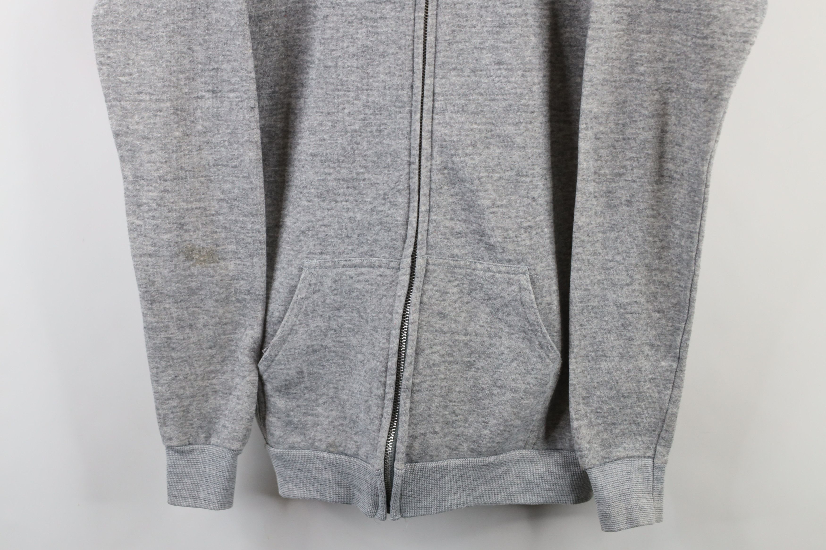 Vintage Vintage 70s 80s Streetwear Full Zip Hoodie Heather Gray USA Size US M / EU 48-50 / 2 - 3 Thumbnail