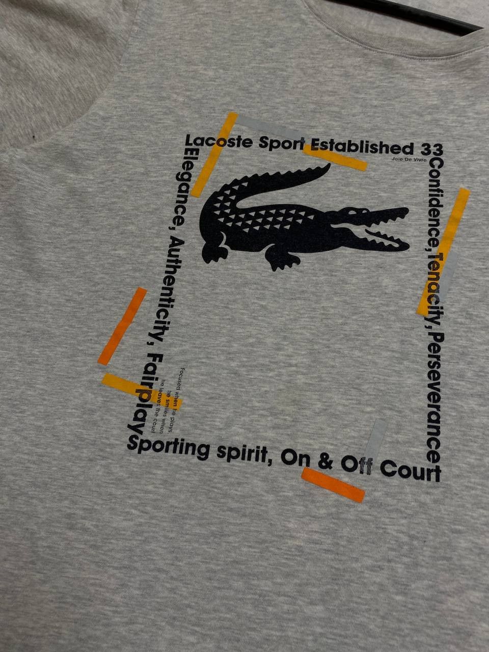 Lacoste Lacoste T-shirt Big Logo Size US S / EU 44-46 / 1 - 8 Thumbnail