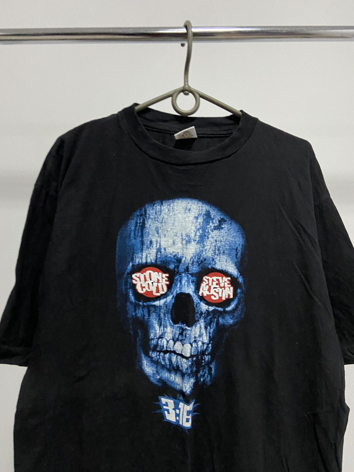 WWE WWE stone cold steve austin 3:17 big logo skull 💀 t shirt Size US XL / EU 56 / 4 - 2 Thumbnail