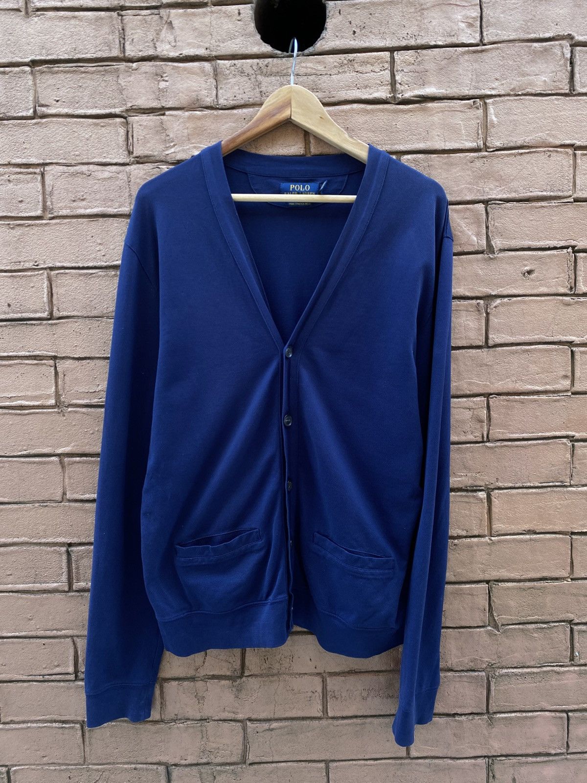 Polo Ralph Lauren Polo Ralph Lauren Cardigan Navy MeshV-Neck Size M Size US M / EU 48-50 / 2 - 7 Thumbnail
