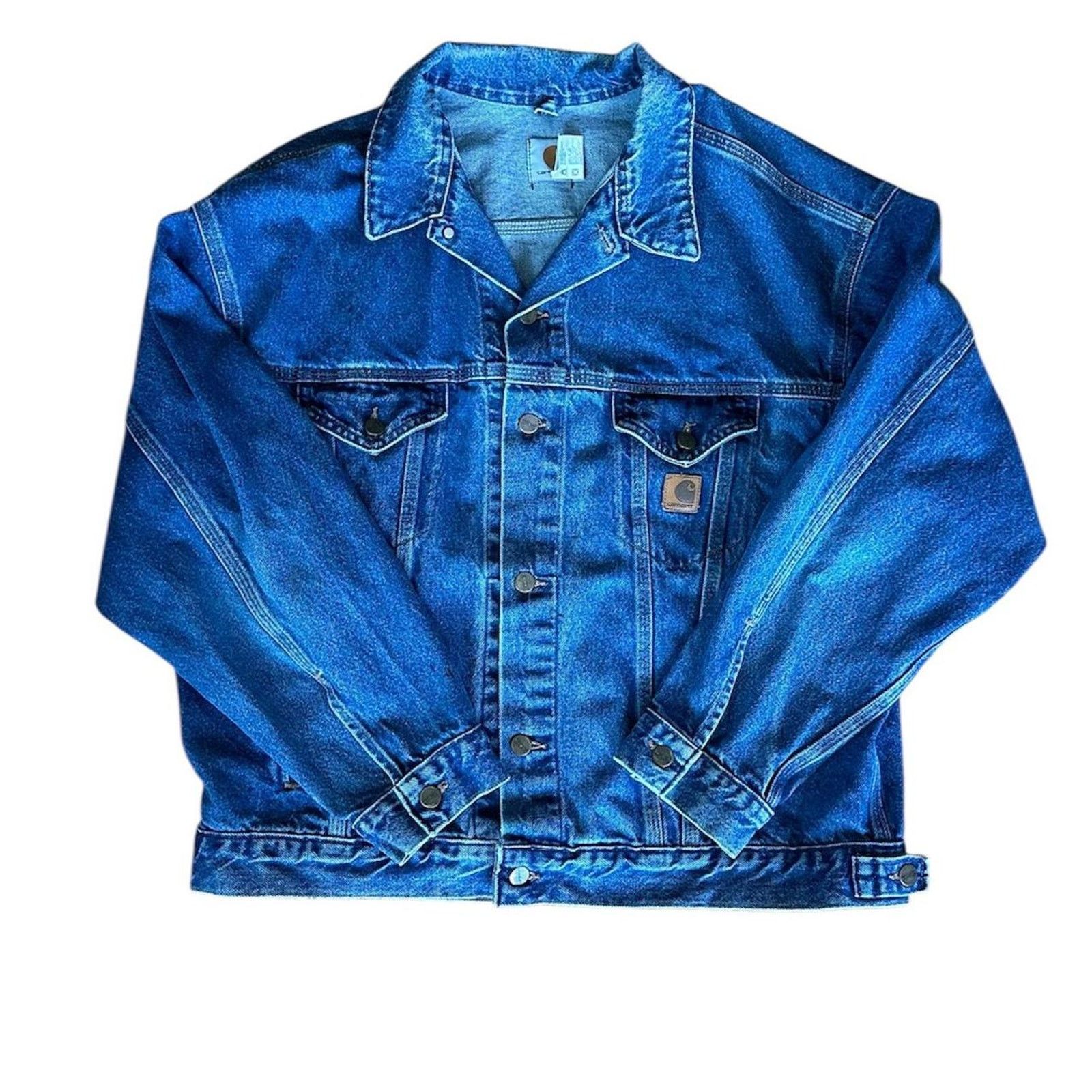 Carhartt vintage carhartt button up jean jacket Size US XL / EU 56 / 4 - 1 Thumbnail