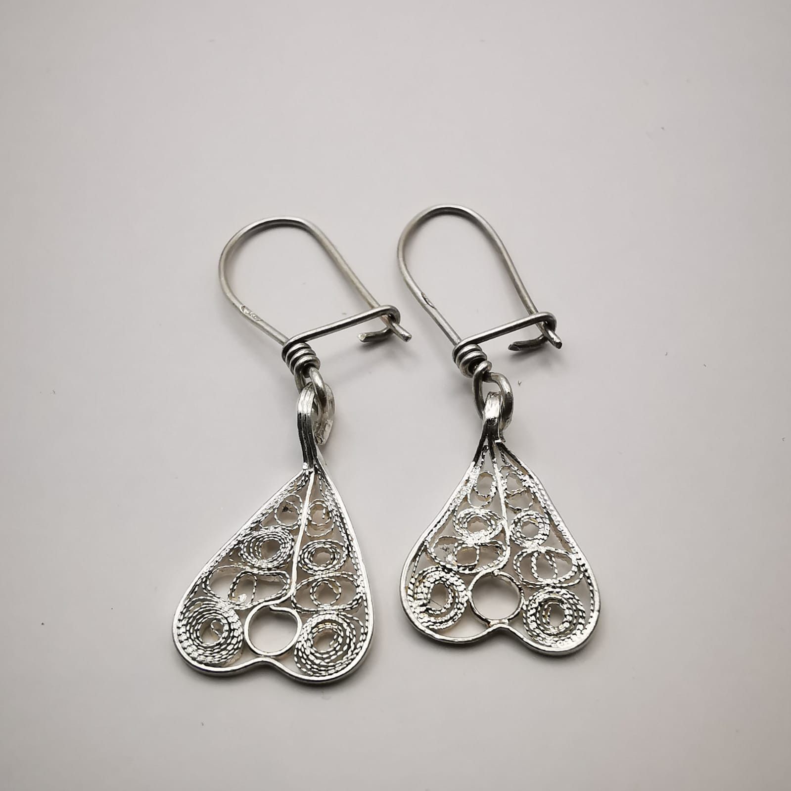 Vintage Earrings925 Sterling SilverCubic Zirconia 24 g