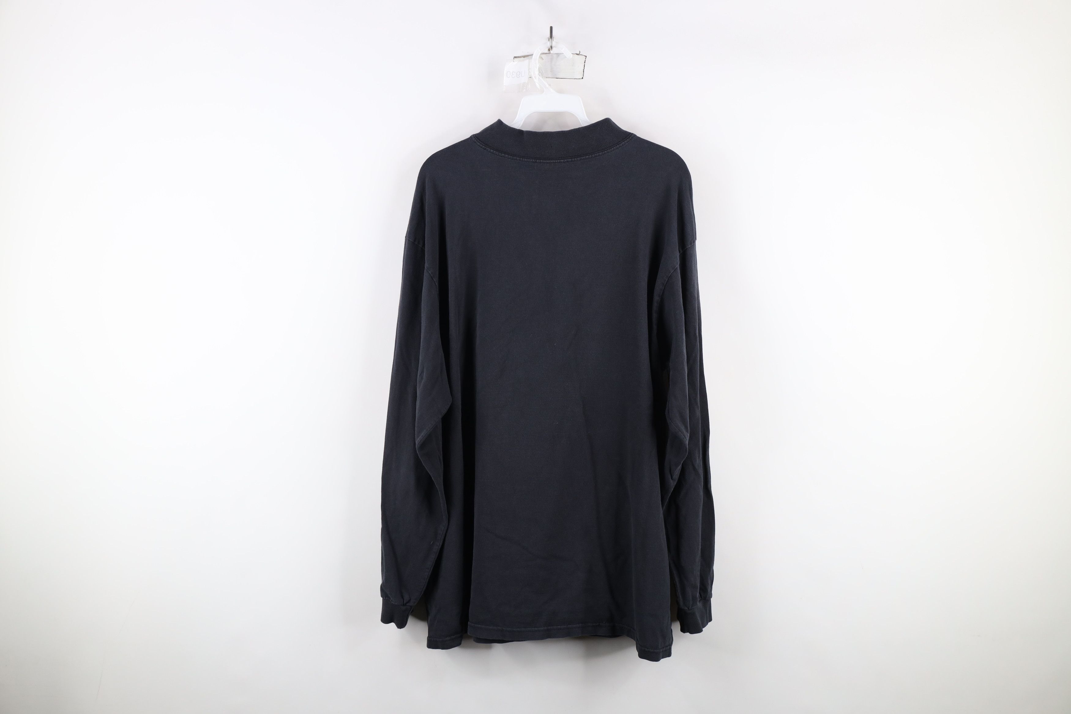 Vintage Vintage 90s Streetwear Cotton Mock Neck Long Sleeve T-Shirt Size US L / EU 52-54 / 3 - 12 Thumbnail