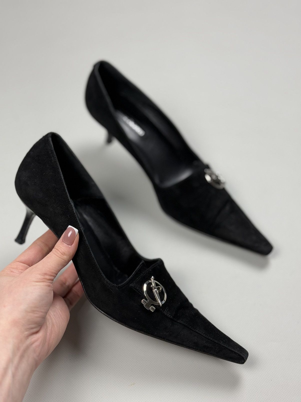Paciotti Cesare Paciotti Dagger Suede Ladies Heels Size 39 / US 8 Size US 8 / IT 38 - 6 Thumbnail
