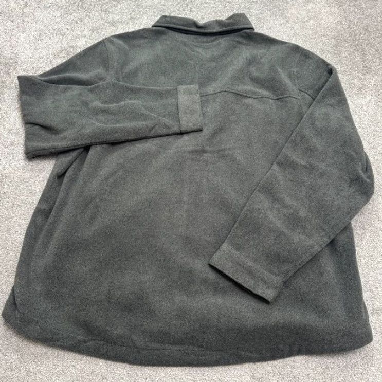 Lands' End Lands' End Button Down Fleece Shirt Shacket Mens 2XL Gray Pockets Outdoor Shirt Shirt-Upper Size US XXL / EU 58 / 5 - 2 Thumbnail