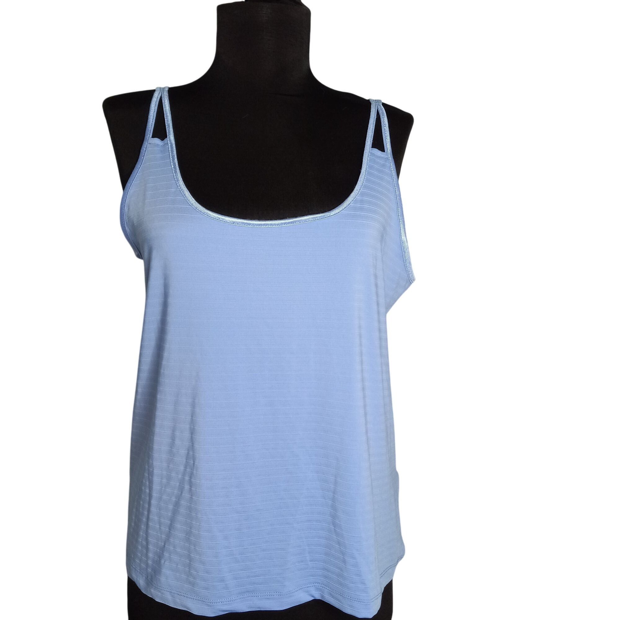 Nautica Nautica Medium Tank Top Womens Light Blue Double Strap Sleev Size M / US 6-8 / IT 42-44 - 1 Thumbnail