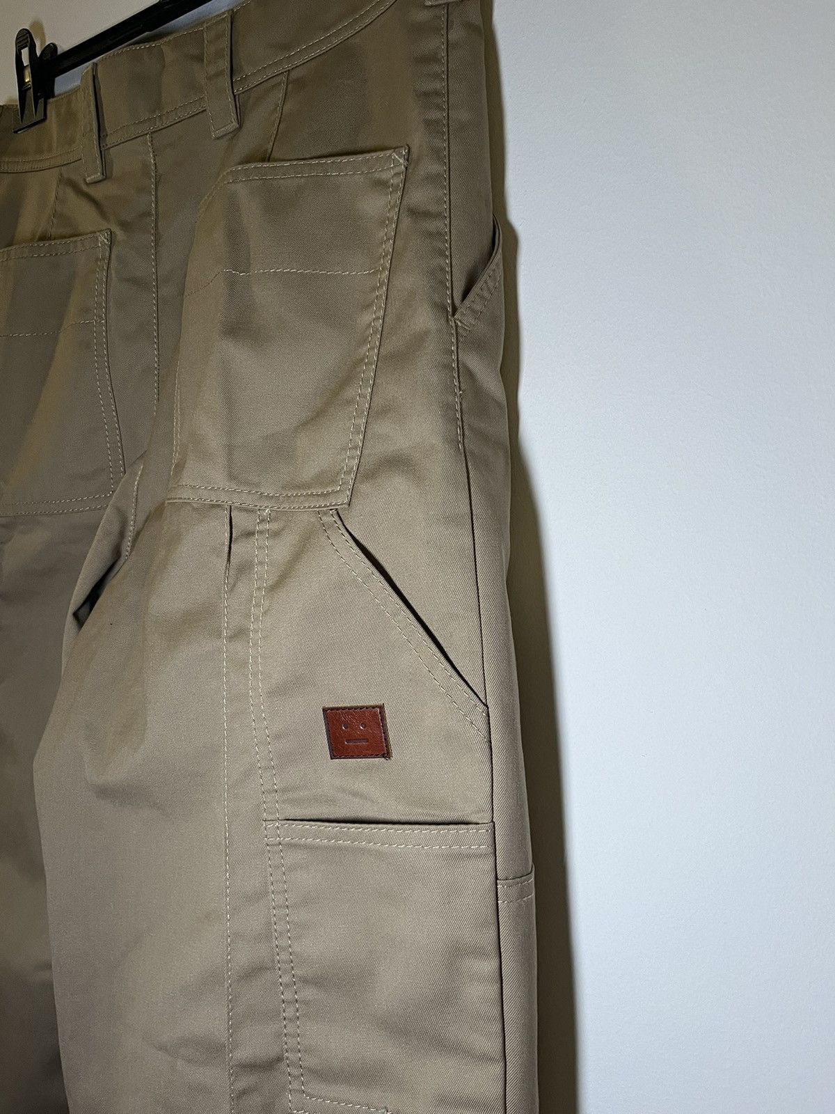 Acne Studios Acne studios - Beige Twill Workwear Trousers Size US 31 - 3 Thumbnail