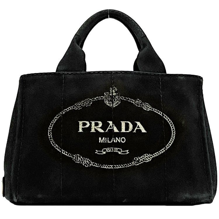 Prada PRADA Tote Bag Black Cotton Size ONE SIZE - 1 Thumbnail