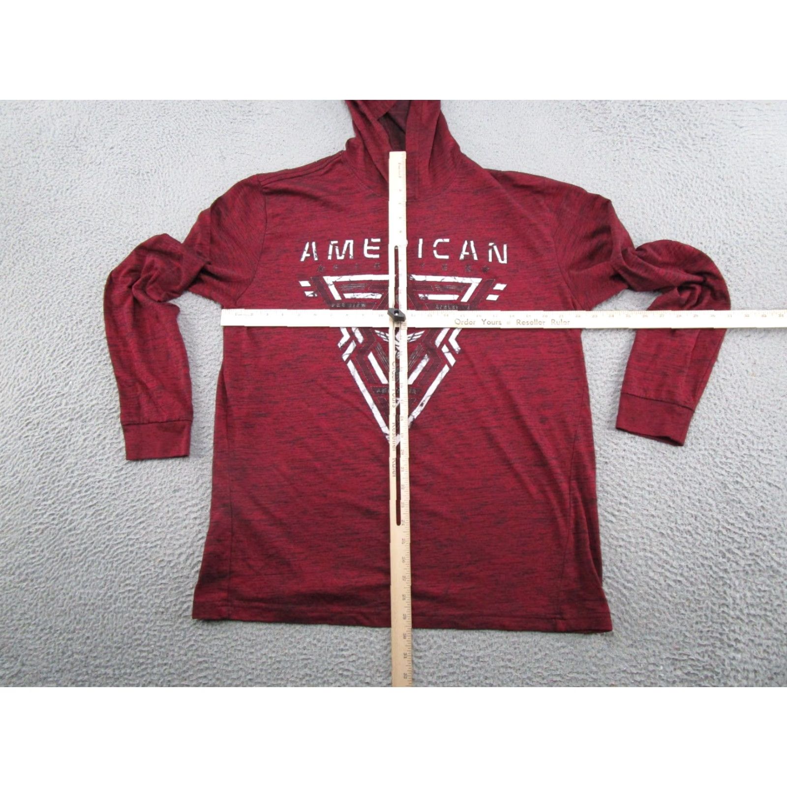 Vintage American Fighter Hoodie Crew Neck Long Sleeve Size 2XL Men Red Lightweight All Seasons Sports Size US XXL / EU 58 / 5 - 5 Thumbnail