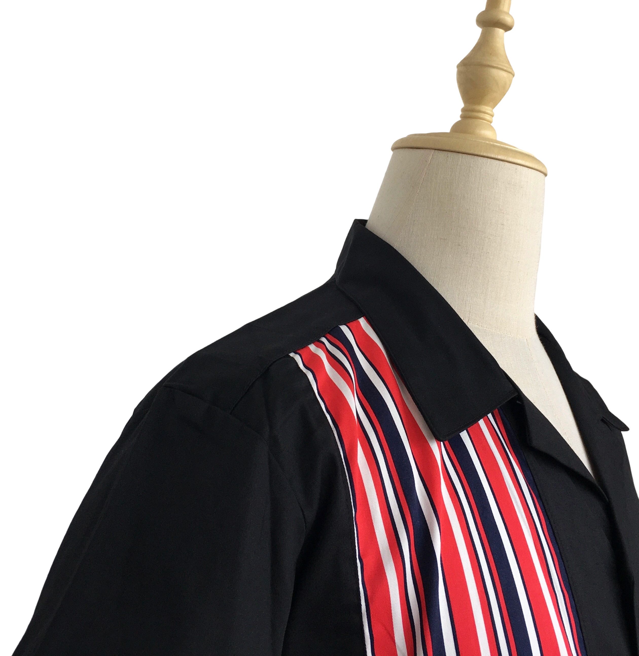 Other Black Casual Shirts Striped Panel Mens Shirts Size US XXL / EU 58 / 5 - 6 Thumbnail