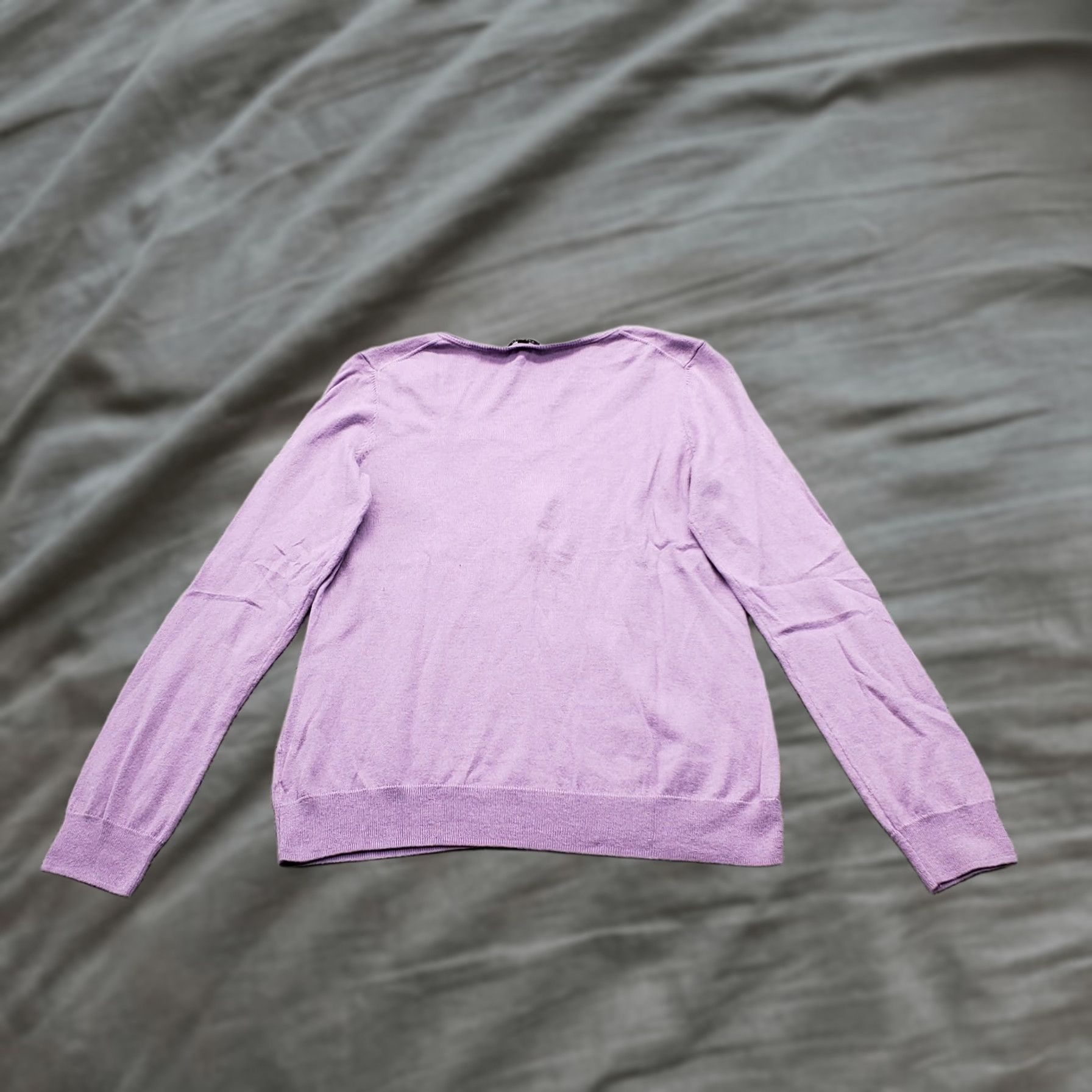 Talbots Talbots Sweater Womens Size M Purple Knit Long Sleeve V Neck Pullover Size M / US 6-8 / IT 42-44 - 1 Thumbnail