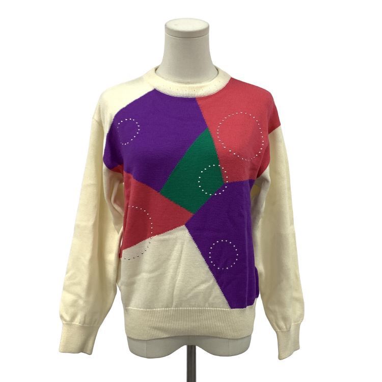 Balenciaga Balenciaga Multi-Color Knit Sweater Size M Size US M / EU 48-50 / 2 - 1 Thumbnail