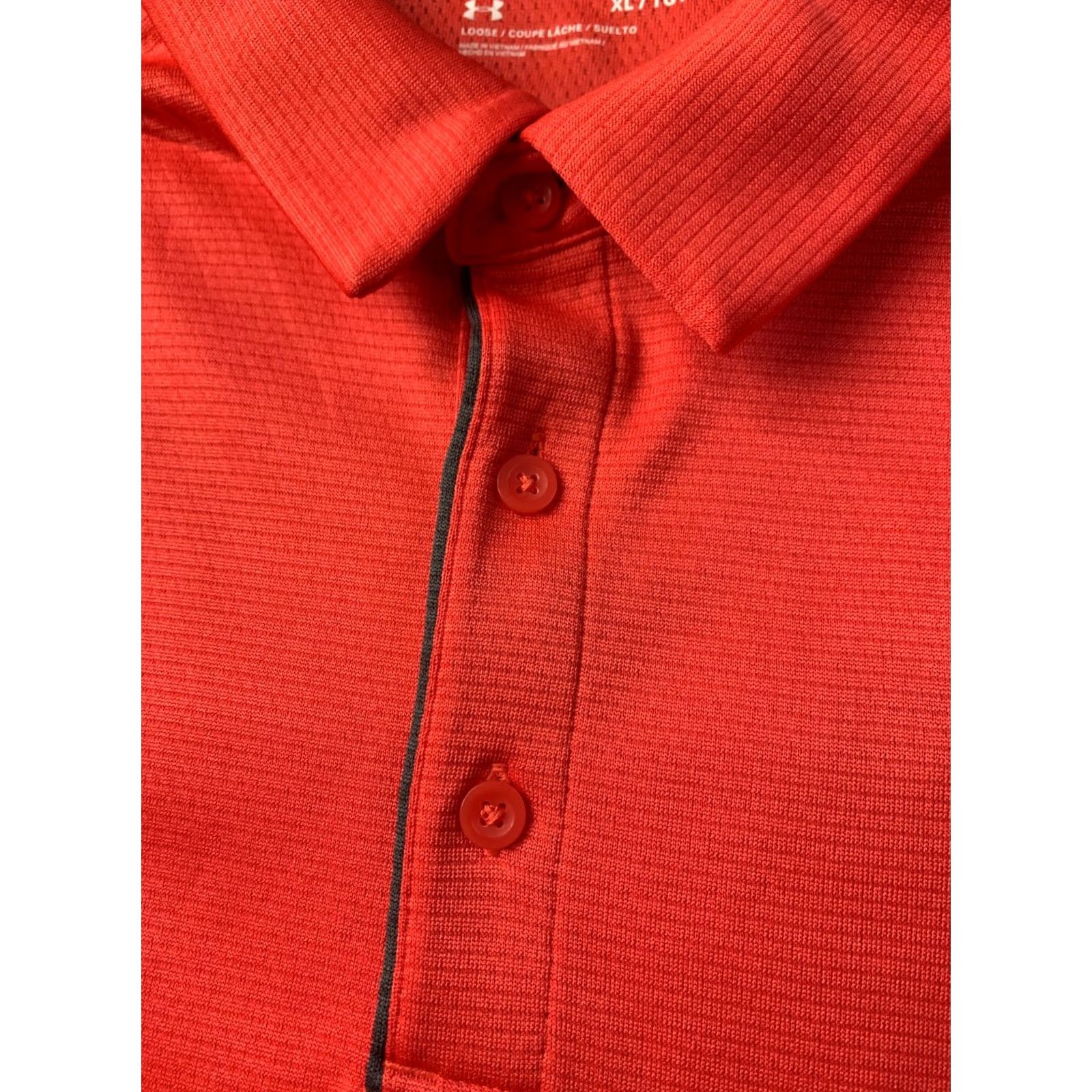 Under Armour Under Armour Polo Shirt XL Men Short Sleeve 2024 Solid Orange and Gray Polo Under Armour Polo Shirt XL Men Short Sleeve 2024 Size US XL / EU 56 / 4 - 4 Thumbnail