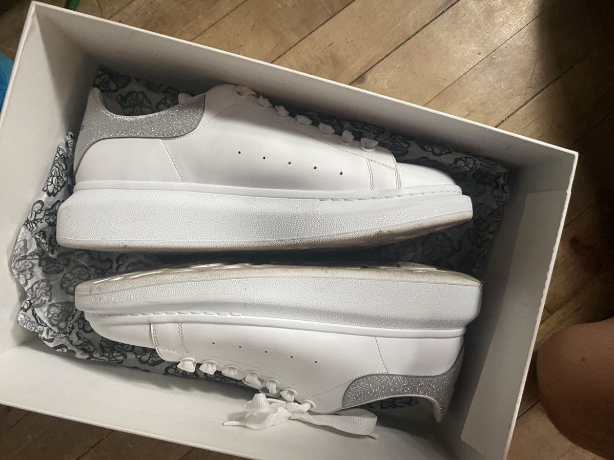 Alexander McQueen Alexander Mcqueen White Silver Glitter Size US 10.5 / EU 43-44 - 4 Thumbnail