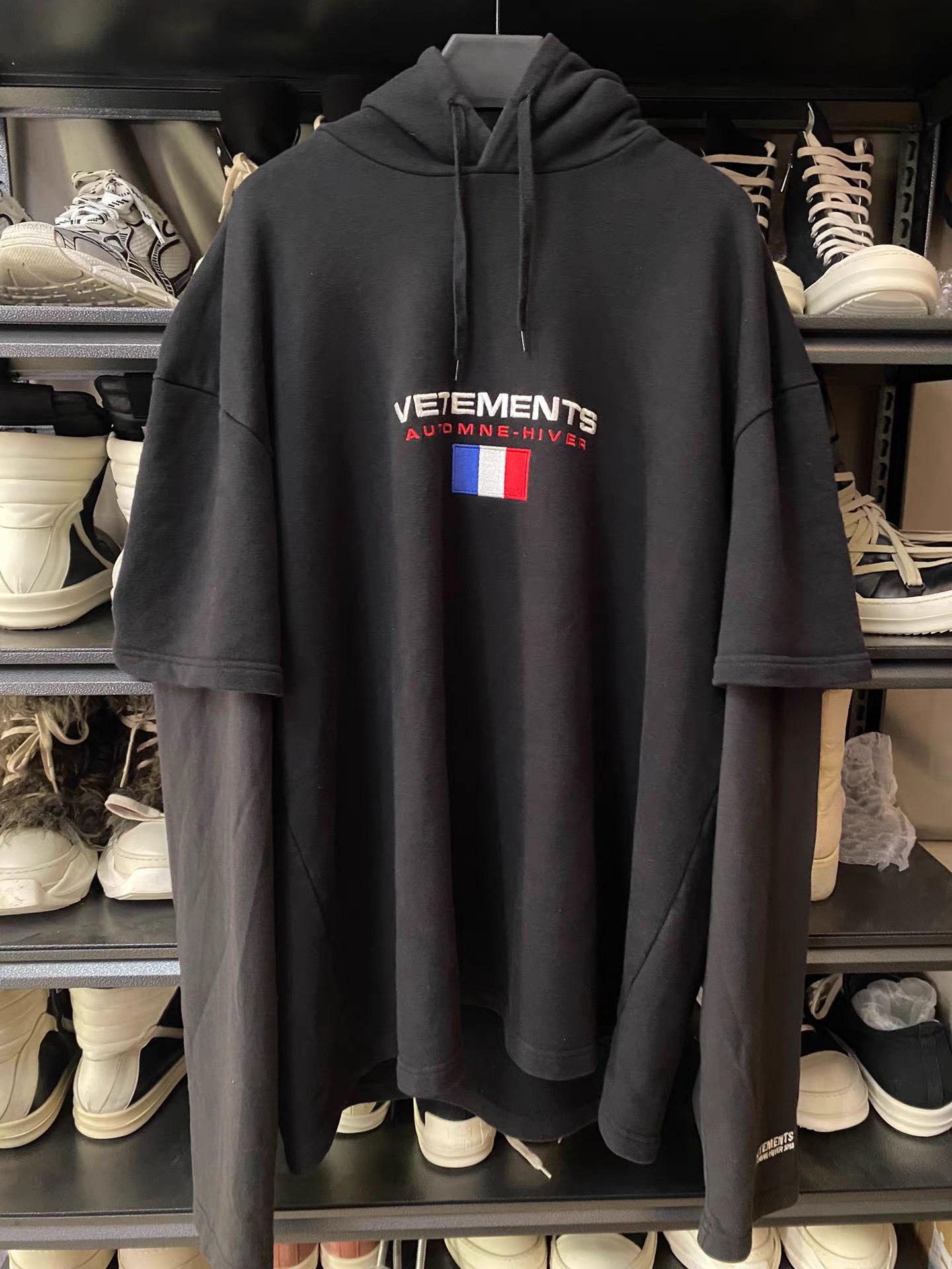 Vetements Vetements Double Layer Hoodie Size US S / EU 44-46 / 1 - 1 Thumbnail