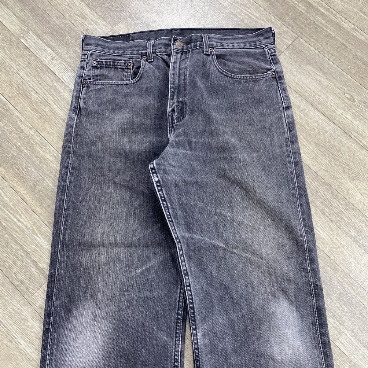 Levi's Vintage Clothing 1990s Vintage Levis 512 36x34 Black Faded Baggy Jeans Size US 35 - 2 Thumbnail