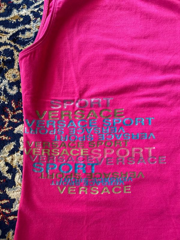 Versace Versace Top Shirt Crop Blouse Printed Graphic 2000s EX0144 Size S / US 4 / IT 40 - 2 Thumbnail