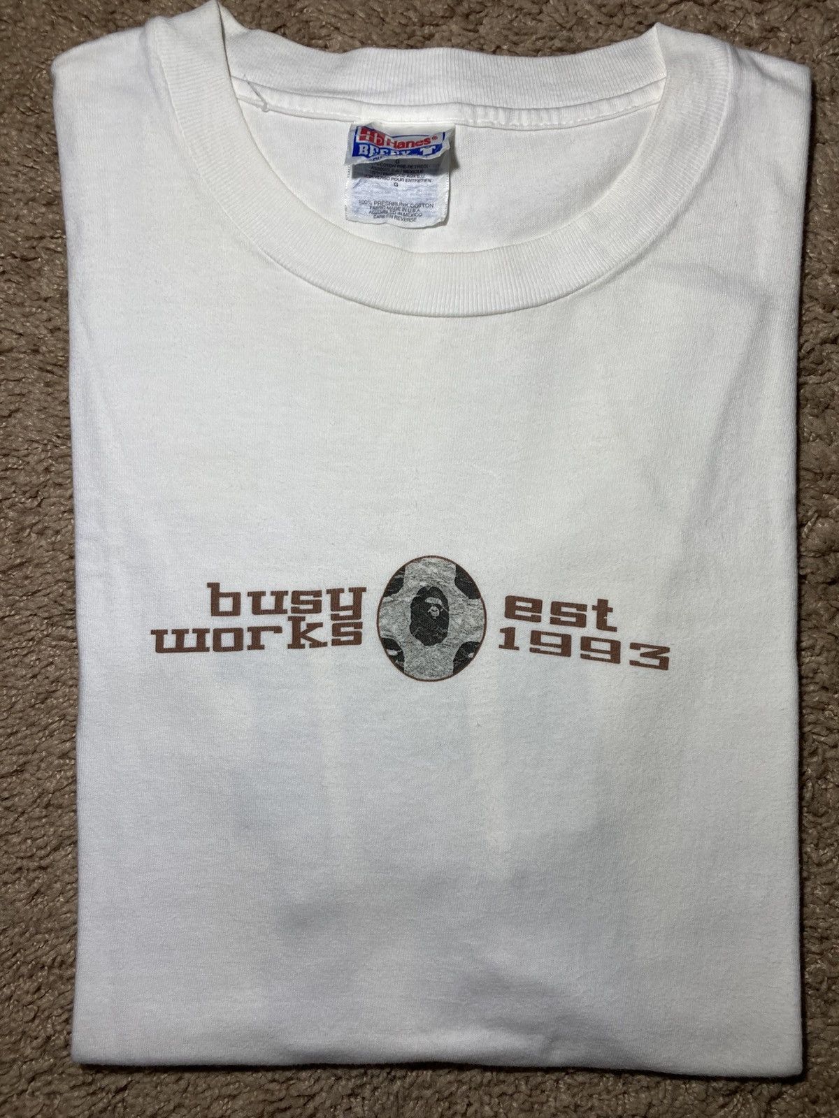 Bape 1998 Bape Stash Busy Works 1993 Spray Can Graffiti 90s Size US L / EU 52-54 / 3 - 1 Thumbnail