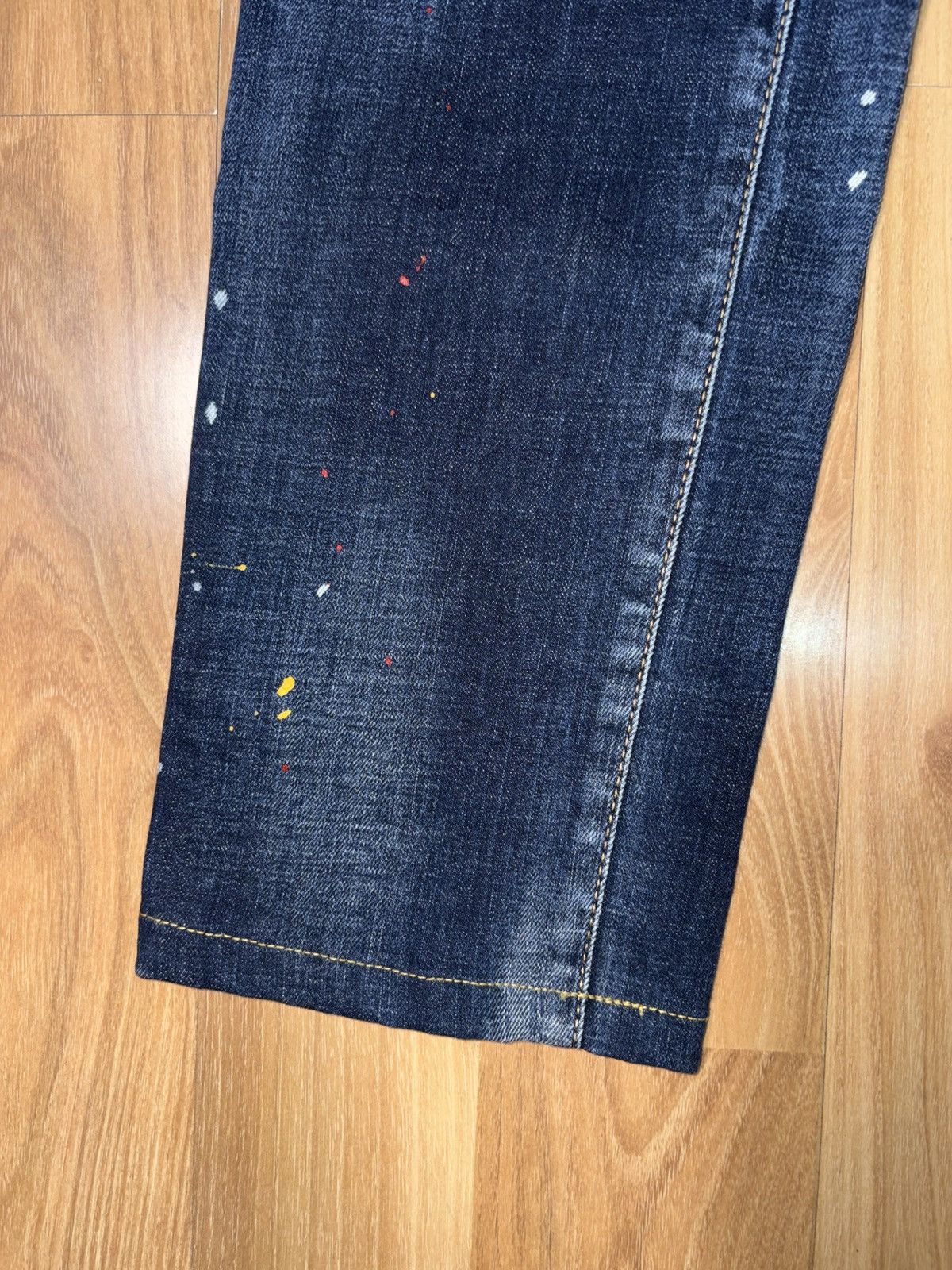 Dsquared2 Dsquared2 2021 "Cool Guy" Distressed Paint Splatter Jeans Size US 30 / EU 46 - 4 Thumbnail
