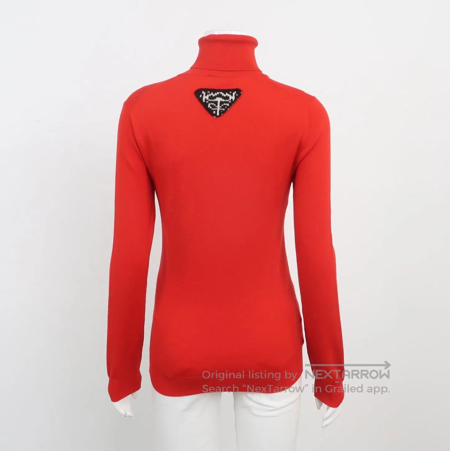 Prada Prada Red Wool Blend Turtleneck Sweater . Size XS / US 0-2 / IT 36-38 - 1 Thumbnail