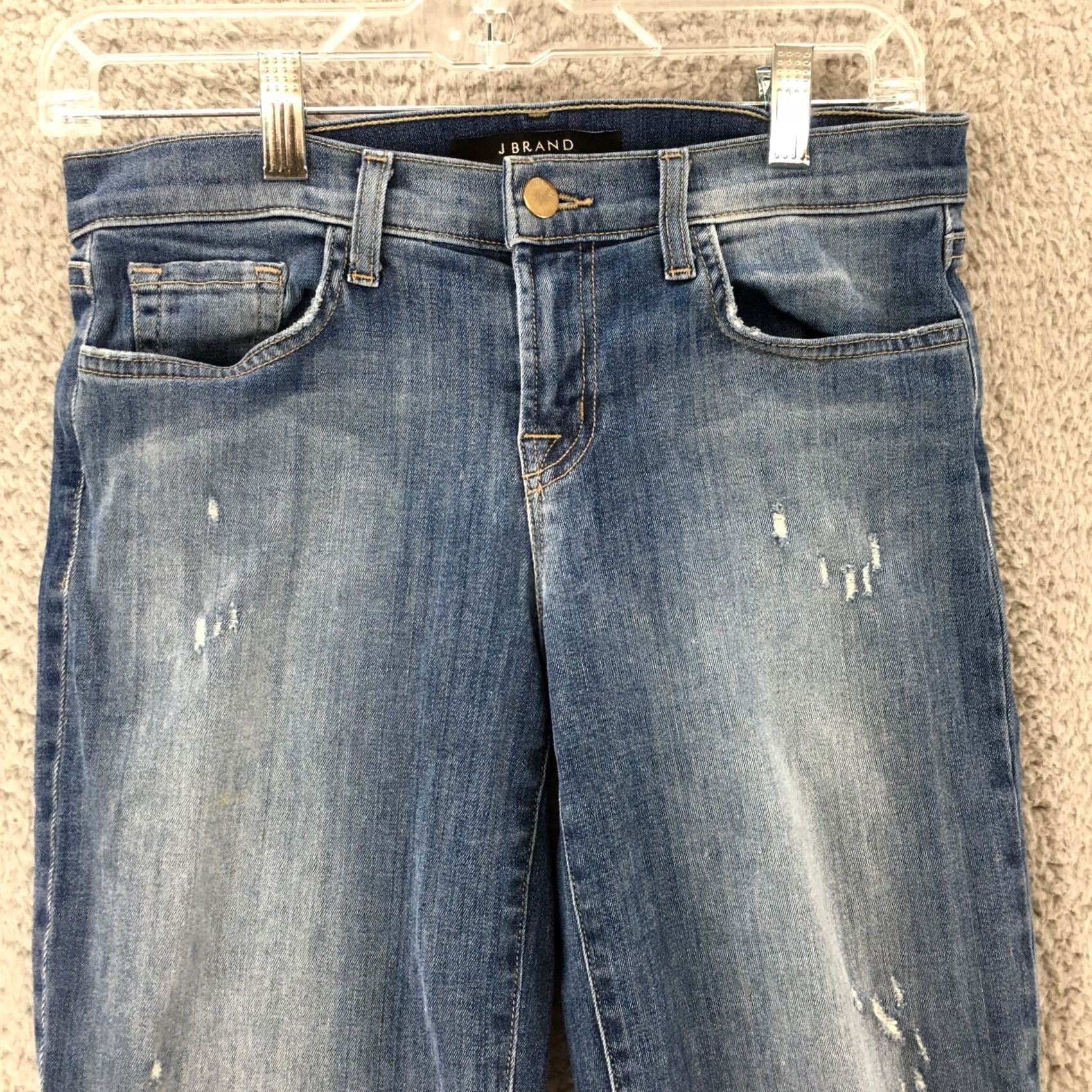 J Brand J Brand Jeans Womens 26 Blue Straight Indigo Wash Denim Mid Rise Zip Pockets Size 26" / US 2 / IT 38 - 2 Thumbnail