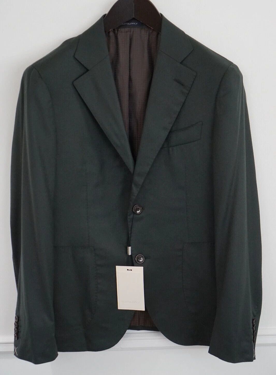 Suitsupply Men Suitsupply Blazer La Spalla Cashmere Wool Green UK/US36S Size 36S - 1 Thumbnail