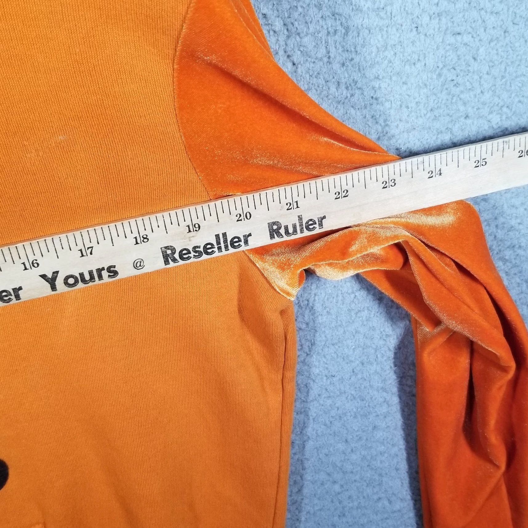 Adidas VINTAGE Adidas Sweatshirt Hoodie Women's Small Velvet Sleeve Logo Tunic All Seasons Orange (Adult Women) Size S / US 4 / IT 40 - 6 Thumbnail
